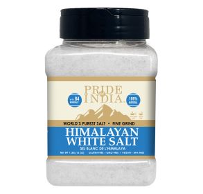 Himalayan White Salt by Pride Of India - 1 Lbs (Texture: Fine Grind)